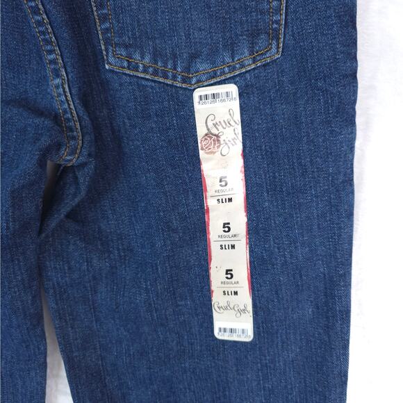 Cruel Girl Jeans Women 5R (28x32) Slim Blue Riding Jeans Mid Rise Dark Wash NWOT - Picture 7 of 14